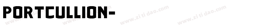 Portcullion字体转换