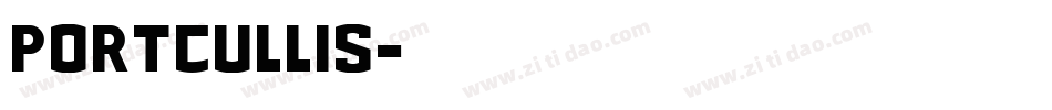 Portcullis字体转换