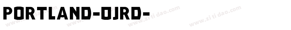Portland-0jrd字体转换