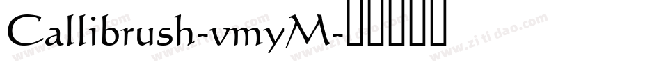 Callibrush-vmyM字体转换