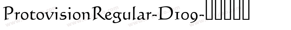 ProtovisionRegular-D109字体转换