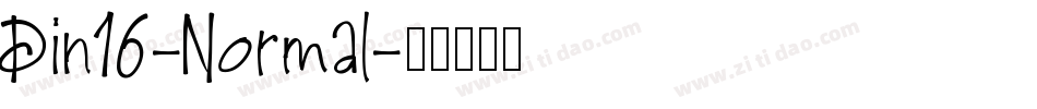Din16-Normal字体转换