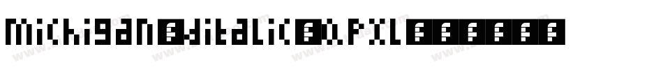 Michigan3DItalic-qPxl字体转换