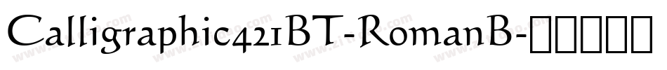 Calligraphic421BT-RomanB字体转换