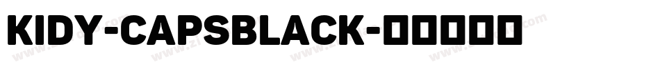 Kidy-CapsBlack字体转换