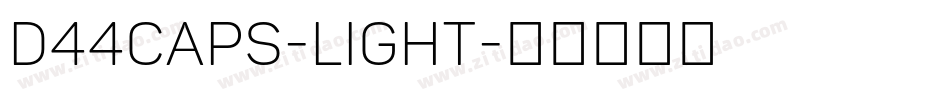 D44Caps-Light字体转换