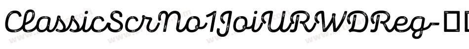 ClassicScrNo1JoiURWDReg字体转换