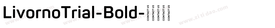 LivornoTrial-Bold字体转换