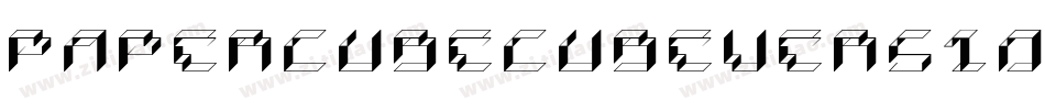 PaperCubeCubeVersionregular-ejJO字体转换