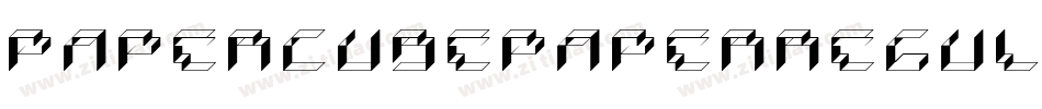 PaperCubePaperregular-WP59字体转换