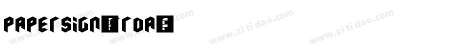 PaperSign-JRRda字体转换