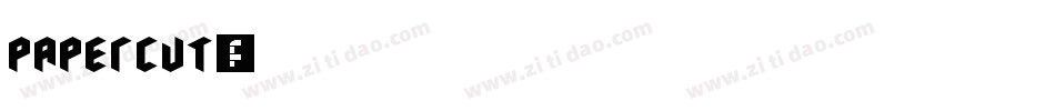 Papercut字体转换