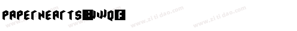 Paperhearts-Yvwq字体转换