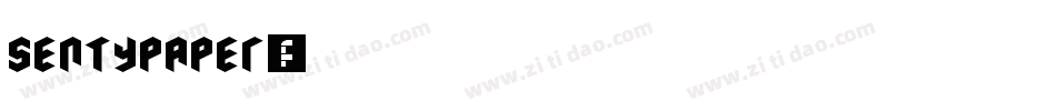 sentypaper字体转换