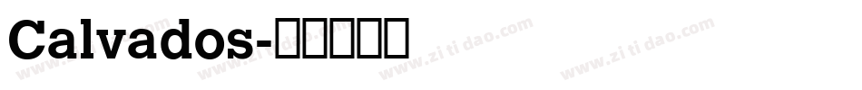 Calvados字体转换
