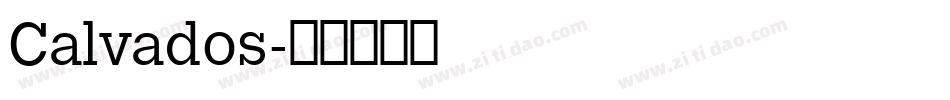 Calvados字体转换