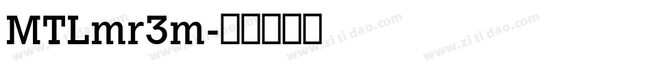 MTLmr3m字体转换