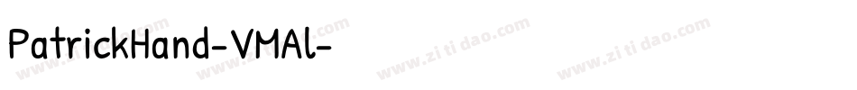 PatrickHand-VMAl字体转换