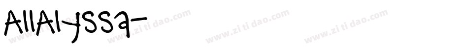 AllAlyssa字体转换
