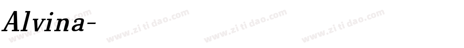 Alvina字体转换