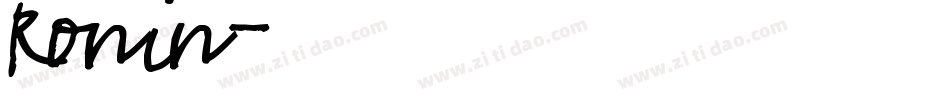 Ronin字体转换