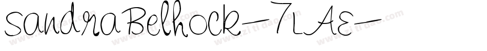 SandraBelhock-7LAE字体转换
