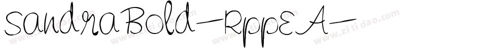 SandraBold-RppEA字体转换
