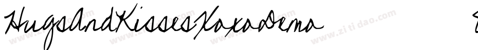 HugsAndKissesXoxoDemo-8A3M字体转换