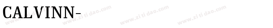 CALVINN字体转换