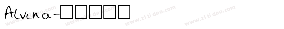 Alvina字体转换