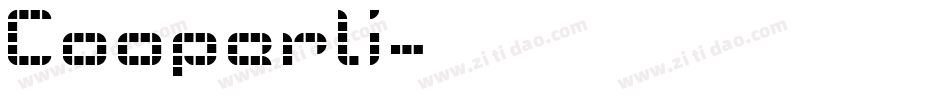 Cooperli字体转换
