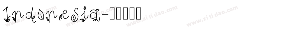 Indonesia字体转换