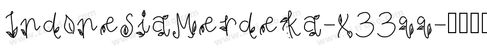 IndonesiaMerdeka-x33qq字体转换