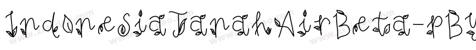 IndonesiaTanahAirBeta-pByr字体转换