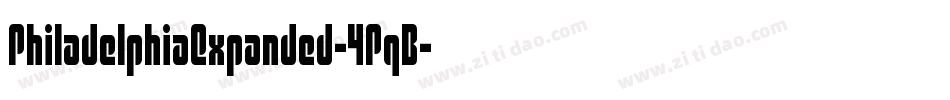 PhiladelphiaExpanded-4PqB字体转换