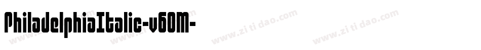 PhiladelphiaItalic-v6OM字体转换