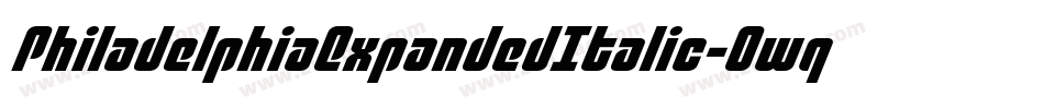 PhiladelphiaExpandedItalic-0wqv字体转换 PhiladelphiaExpandedItalic-0wqv字体转换