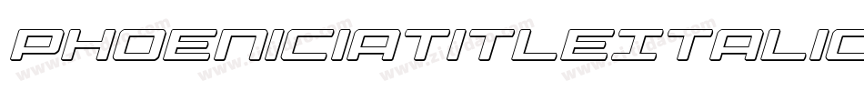 PhoeniciaTitleItalicItalic-y90Y字体转换