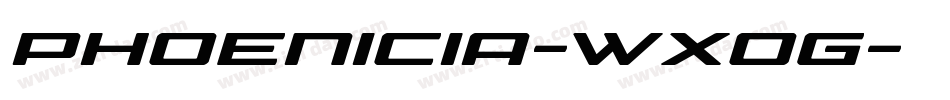 Phoenicia-WxoG字体转换
