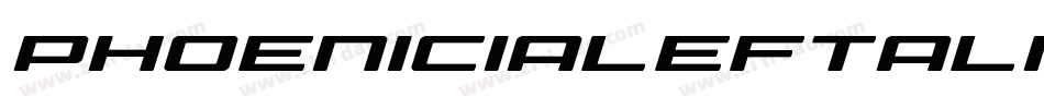 PhoeniciaLeftalicItalic-jwRG字体转换