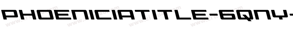 PhoeniciaTitle-6qnY字体转换