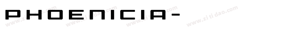 Phoenicia字体转换