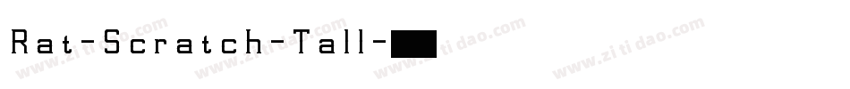 Rat-Scratch-Tall字体转换