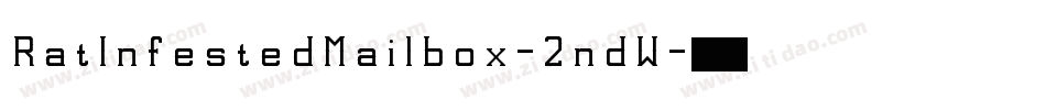 RatInfestedMailbox-2ndW字体转换