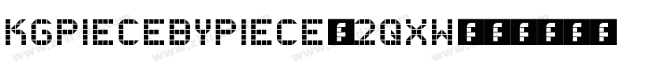 KgPieceByPiece-2qxW字体转换