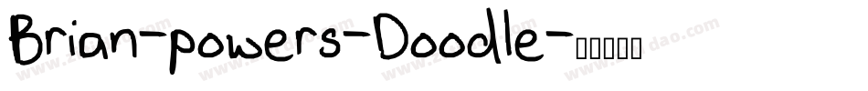 Brian-powers-Doodle字体转换