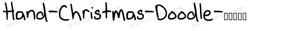 Hand-Christmas-Doodle字体转换