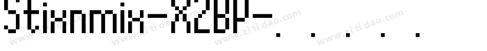 Stixnmix-X2BP字体转换