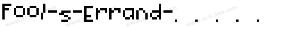 Fool-s-Errand字体转换