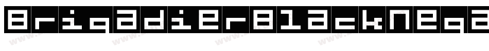 BrigadierBlackNegative字体转换